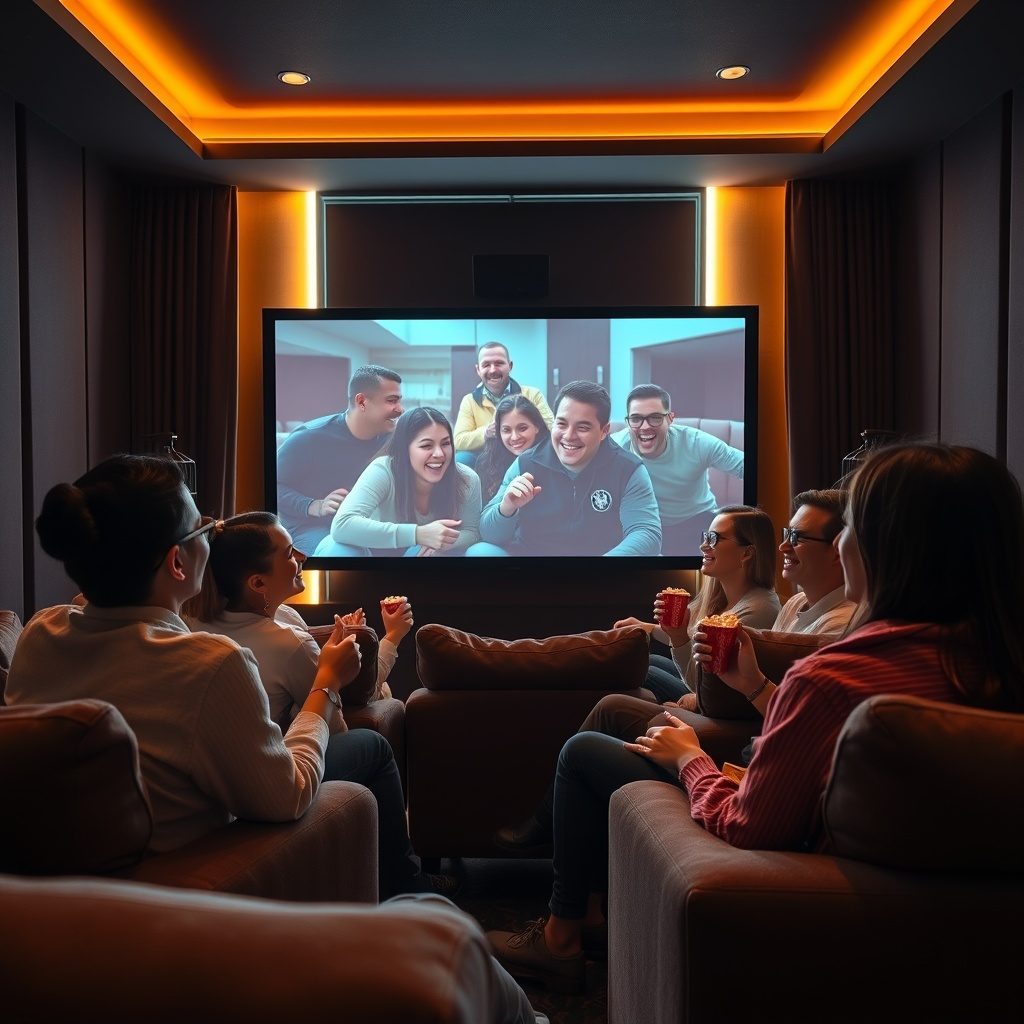 Private cinema room for screenings