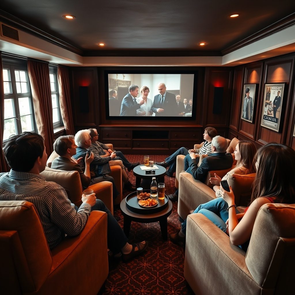 Private cinema room for film screenings